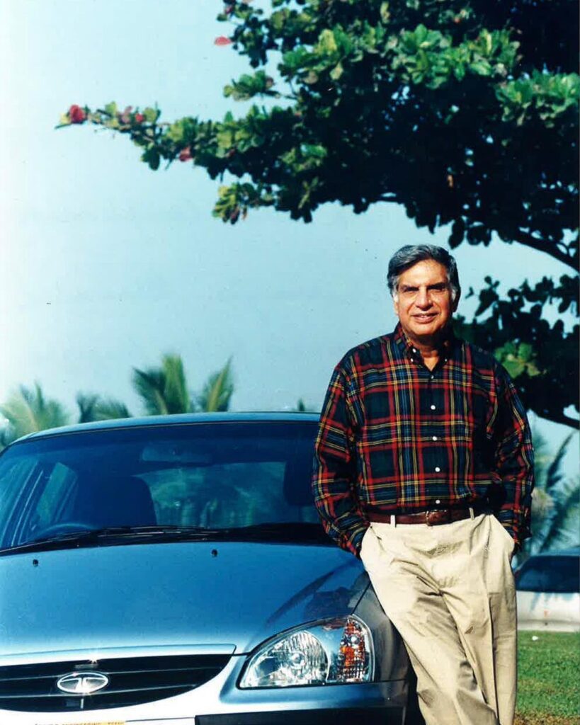 Ratan tata with tata indica