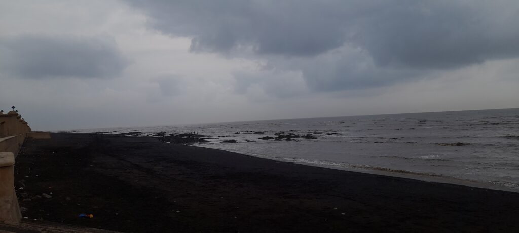 Devaka beach of Daman in Evening